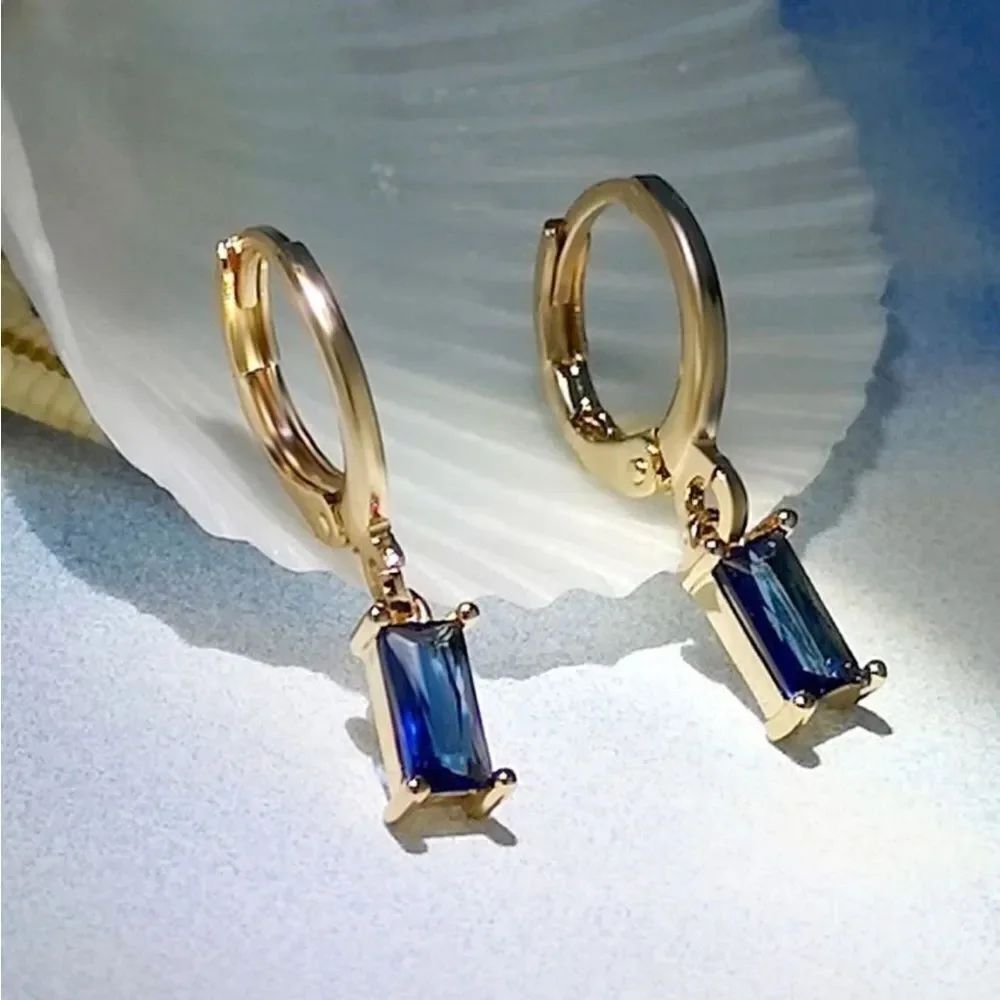 Blue Drop Earrings #2249